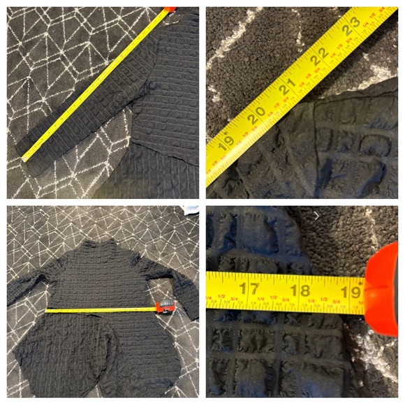 IC Collection Pucker Mock Neck Top - Picture 5 of 8